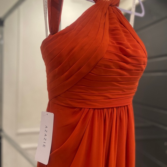 Azazie Orange Wedding Dress - Picture 5 of 9